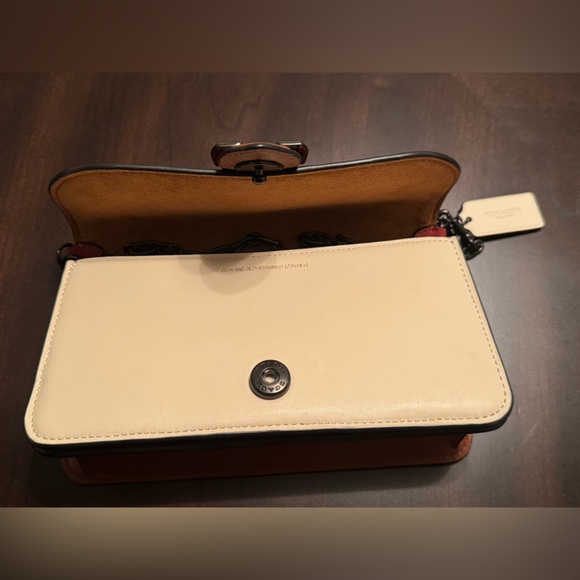 Coach Beat Crossbody Clutch In Colorblock - pewter / red sand ivory multi - Picture 9 of 12